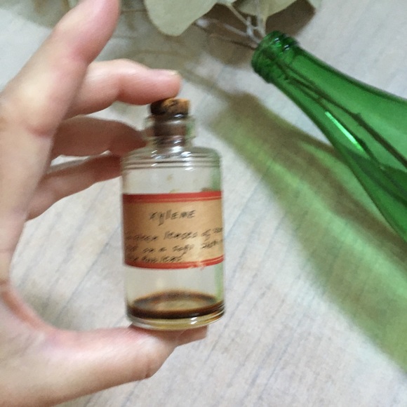 SOLD Vintage Medicine Cork Bottle | Xylene Label - Picture 2 of 5